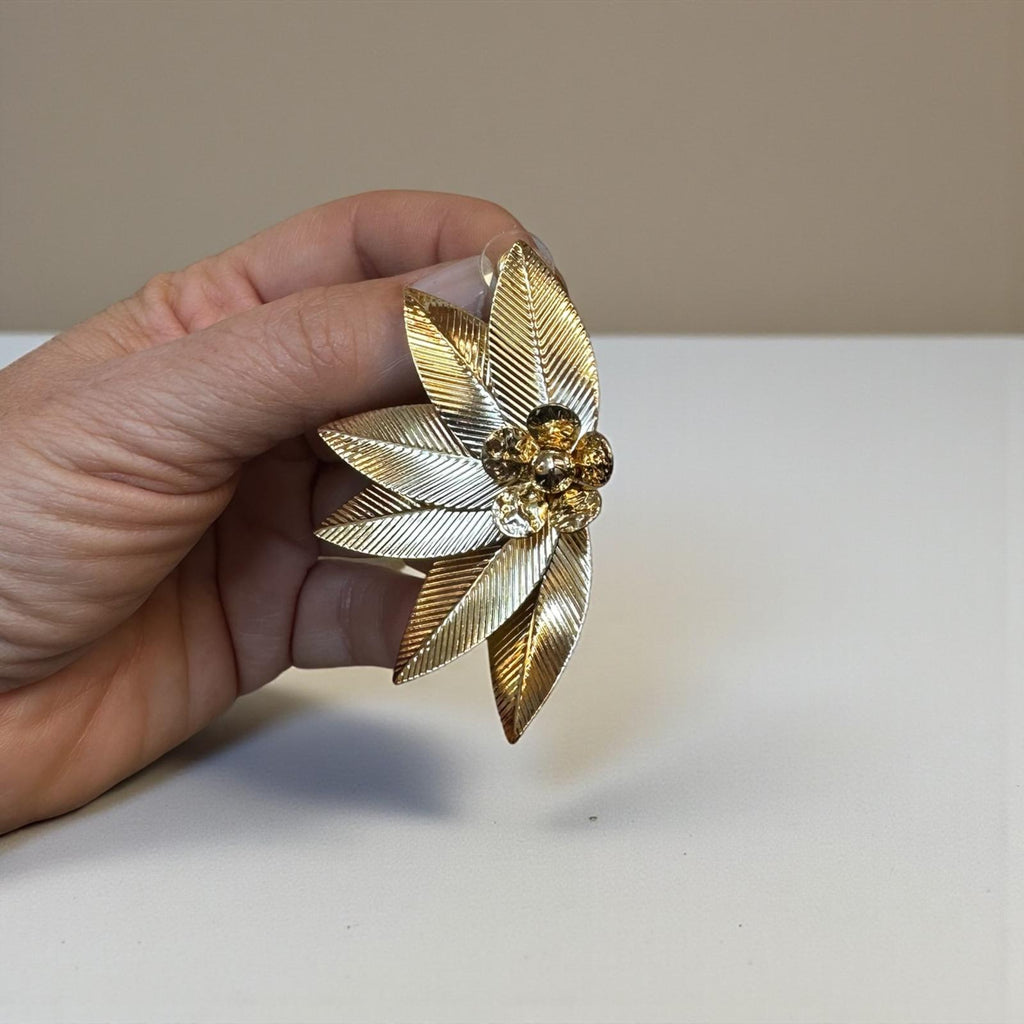 Gold Yaprak Küpe
