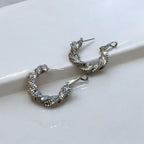 Burgulu Parlak Halka Küpe