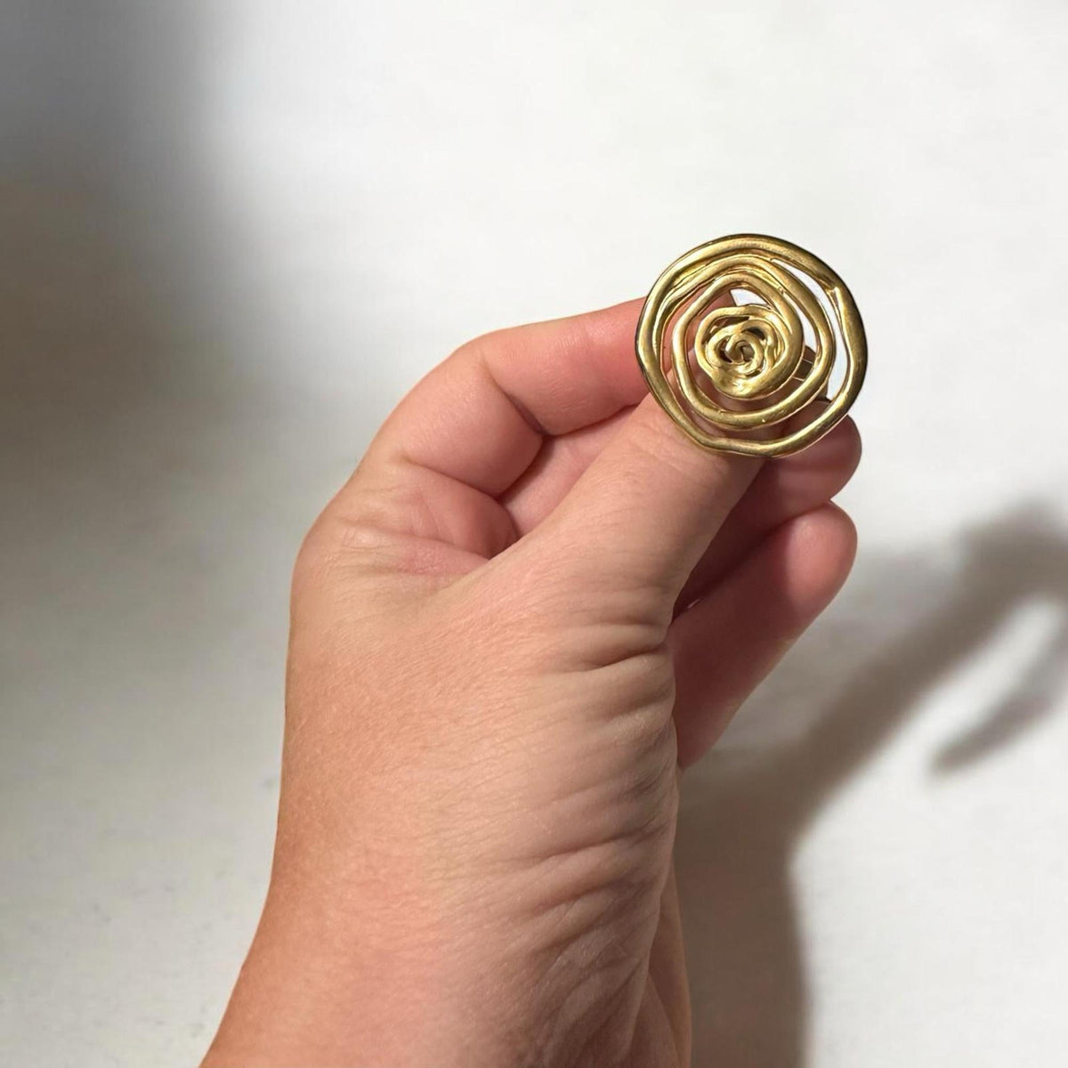 Spiral Tasarım Ayarlanabilir Yüzük