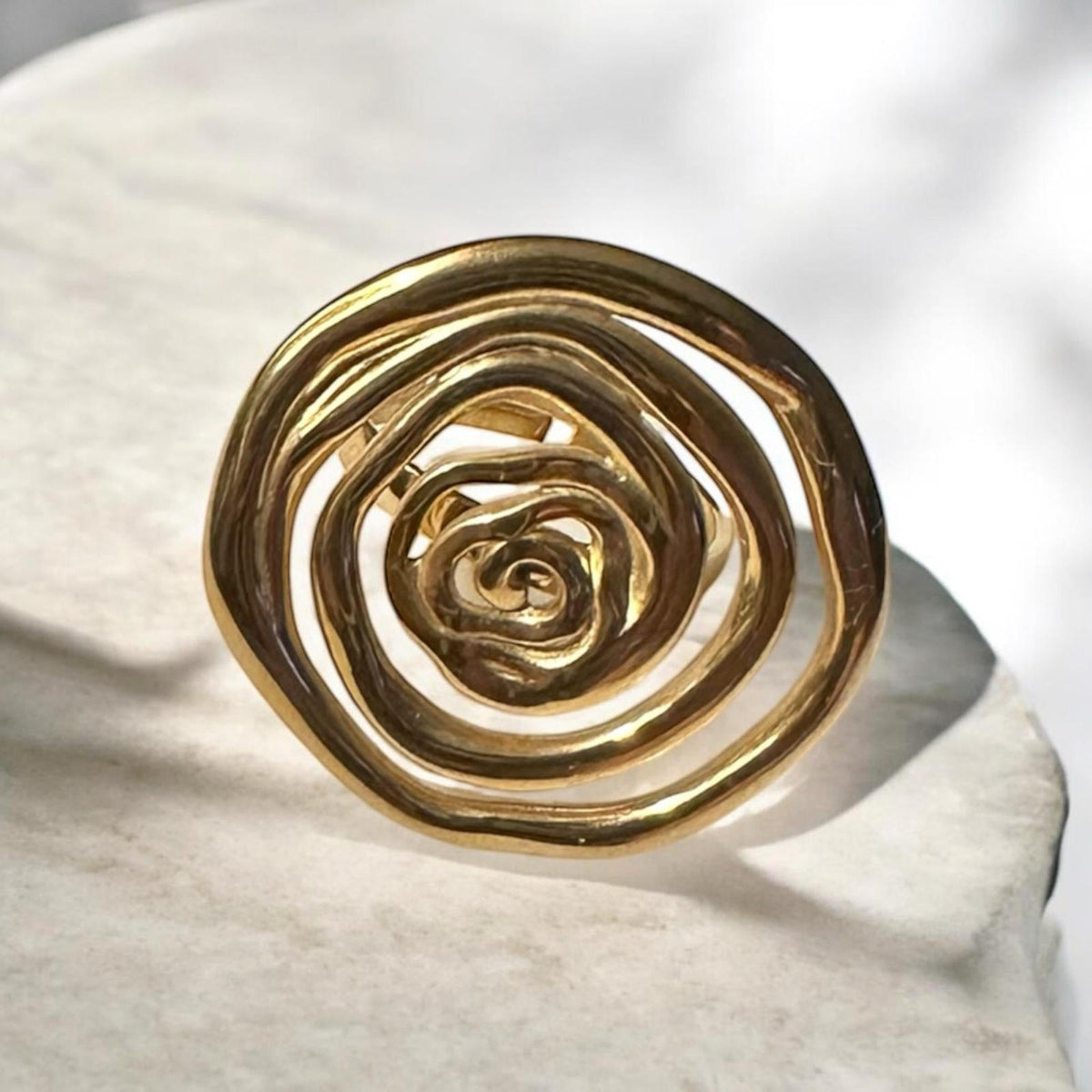 Spiral Tasarım Ayarlanabilir Yüzük