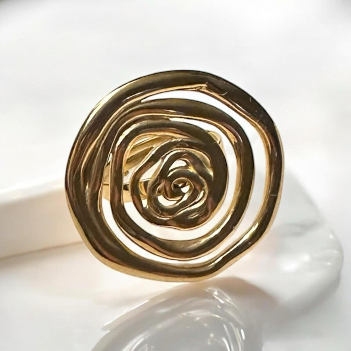 Spiral Tasarım Ayarlanabilir Yüzük