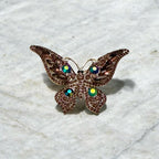 Kelebek Kristal Broş