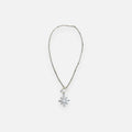 Jakris crystal North Star pendant necklace with an adjustable silver-tone chain and toggle clasp